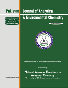 View Vol. 13 No. 1 (2012): Pakistan Journal of Analytical & Environmental Chemistry